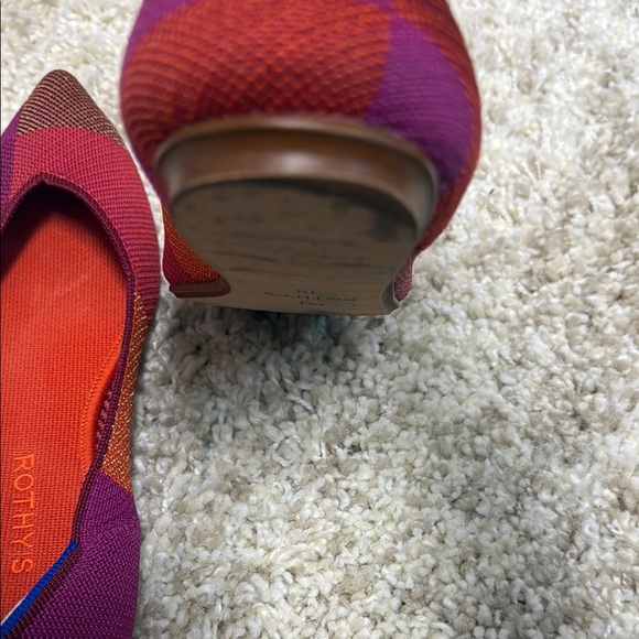 Rothy's Red and Purple Flats Elegant Design - Picture 4 of 4